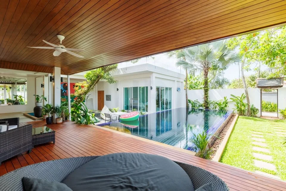 Pool Villa Shaped Around Poolside Living, property photo