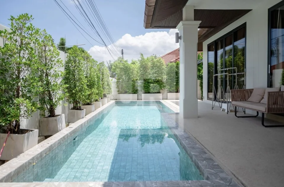 3-Bedroom Pool Villa Shaped Around Poolside Living, property photo